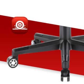 Herné kreslo HELL´S CHAIR v bielo-čiernej farbe