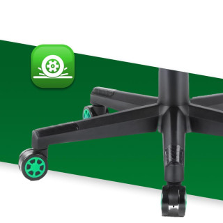 Zeleno-čierne herné kreslo HELL´S CHAIR so vzorom