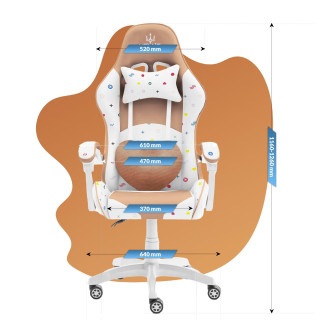 Vzorované herné kreslo HELL´S CHAIR pre deti