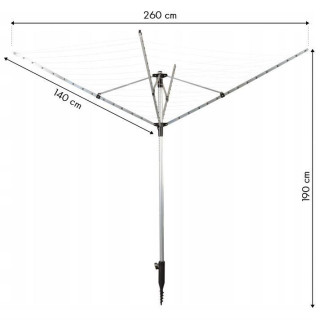 Záhradný sušiak na bielizeň