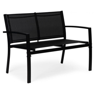 Set záhradného nábytku v čiernej farbe