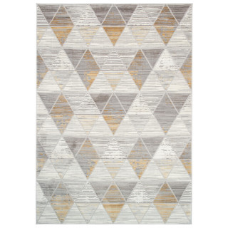 Žltý vzorovaný koberec