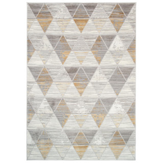 Žltý vzorovaný koberec