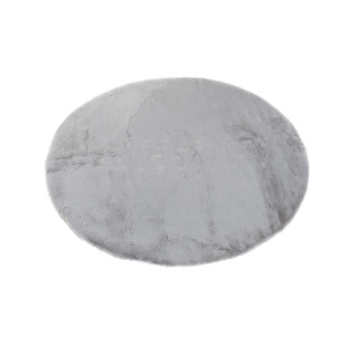 Sivý okrúhly koberec