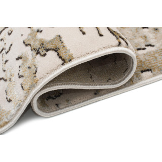 Moderný béžový koberec so vzorom