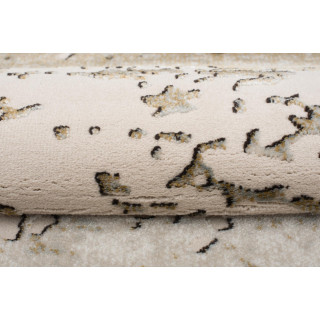 Moderný béžový koberec so vzorom