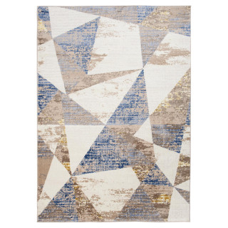 Koberec v bielo - modrej farbe