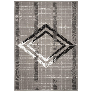 Sivý koberec so vzorom