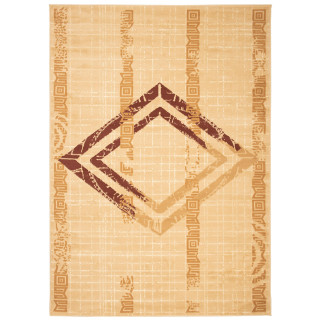 Koberec v béžovej farbe so vzorom