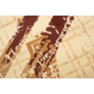 Koberec v krémovej farbe so vzorom