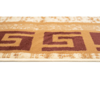 Koberec v krémovej farbe so vzorom