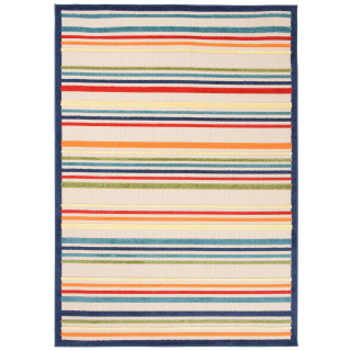 Koberec s farebným pásikavým vzorom
