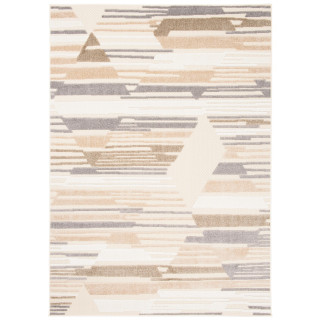 Vzorovaný koberec krémovej farby