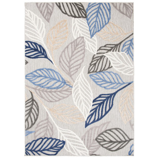 Sivý koberec s rastlinným motívom