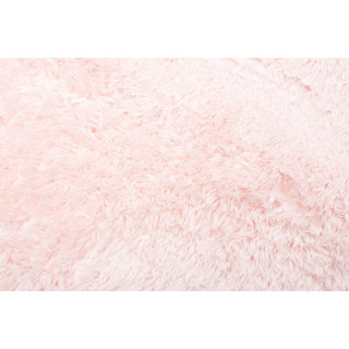 Svetloružový chlpatý koberec