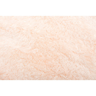 Krémový chlpatý koberec