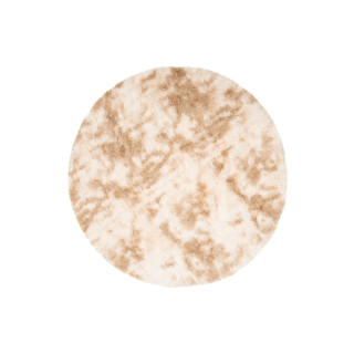 Okrúhly béžový koberec