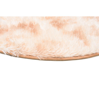 Svetlobéžový okrúhly koberec