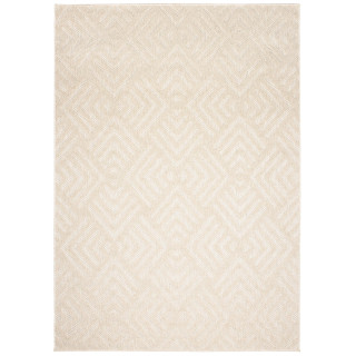 Krémový koberec so vzorom