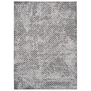 Koberec s 3D efektom v sivej farbe