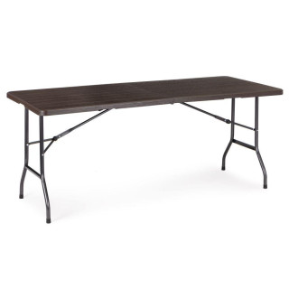 Hnedý cateringový stôl s lavicami