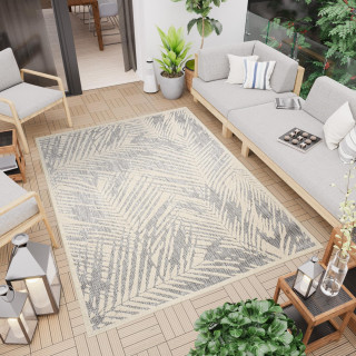 Sivý koberec s 3D efektom