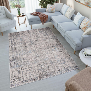 Sivý moderný koberec