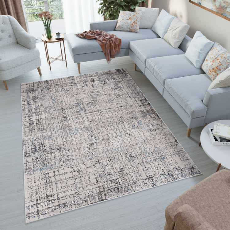 Sivý moderný koberec