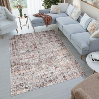 Moderný koberec v sivej farbe