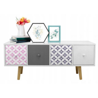 Retro komoda so štyrmi zásuvkami