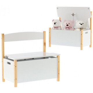 Biela skrinka na hračky