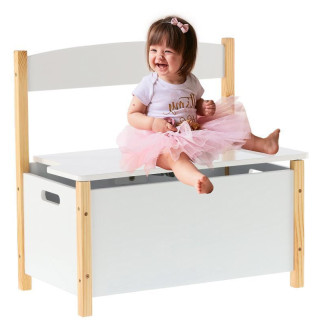 Biela skrinka na hračky