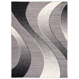 Sivý vzorovaný koberec