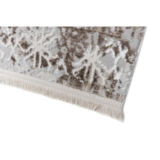 Sivý moderný koberec s jemným vzorom