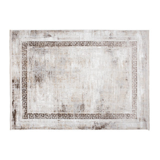 Moderný krémový koberec so vzorom