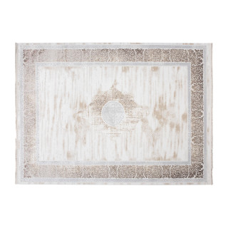 Moderný krémový koberec so vzorom