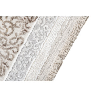 Moderný krémový koberec so vzorom