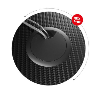 Čierny herný stôl Huzaro HERO 1.6 BLACK