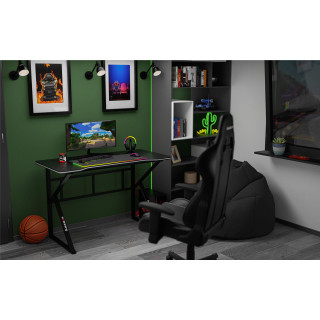 Čierny herný stôl Huzaro HERO 1.6 BLACK