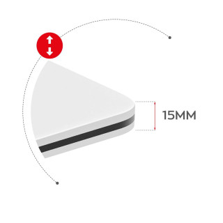 Herný biely stôl Huzaro HERO 1.6 WHITE