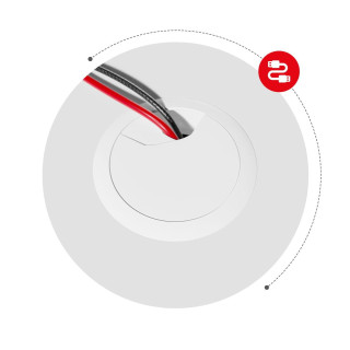 Herný biely stôl Huzaro HERO 1.6 WHITE