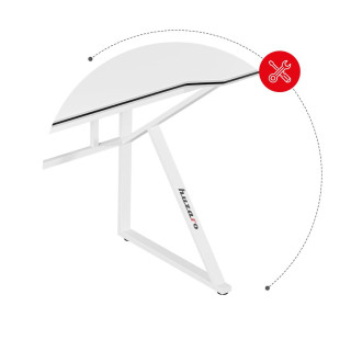 Herný biely stôl Huzaro HERO 1.6 WHITE