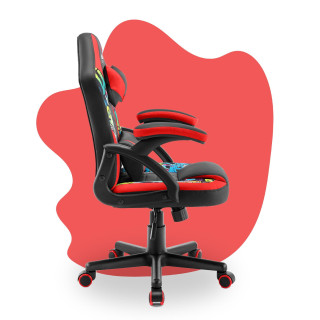 Detské čierno-červené herné kreslo HELL´S CHAIR
