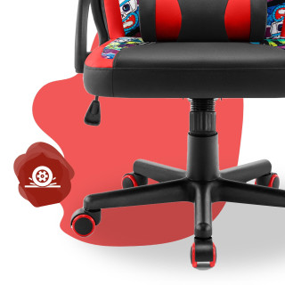 Detské čierno-červené herné kreslo HELL´S CHAIR