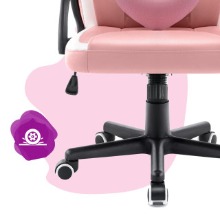 Herné ružovo-biele kreslo HELL´S CHAIR pre deti