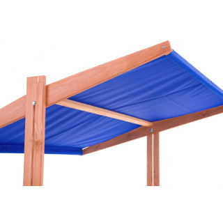 Impregnované pieskovisko so strieškou s UV filtrom - 140x140 cm