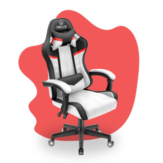 Črno-bel gaming stol HELLS CHAIR za otroke