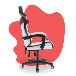 Črno-bel gaming stol HELLS CHAIR za otroke