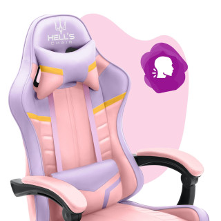 Otroški roza-vijolični gaming stol HELLS CHAIR