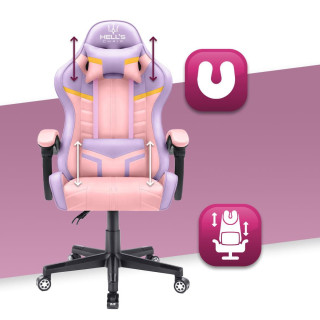 Gaming stol HELLS CHAIR v roza-vijolični barvi
